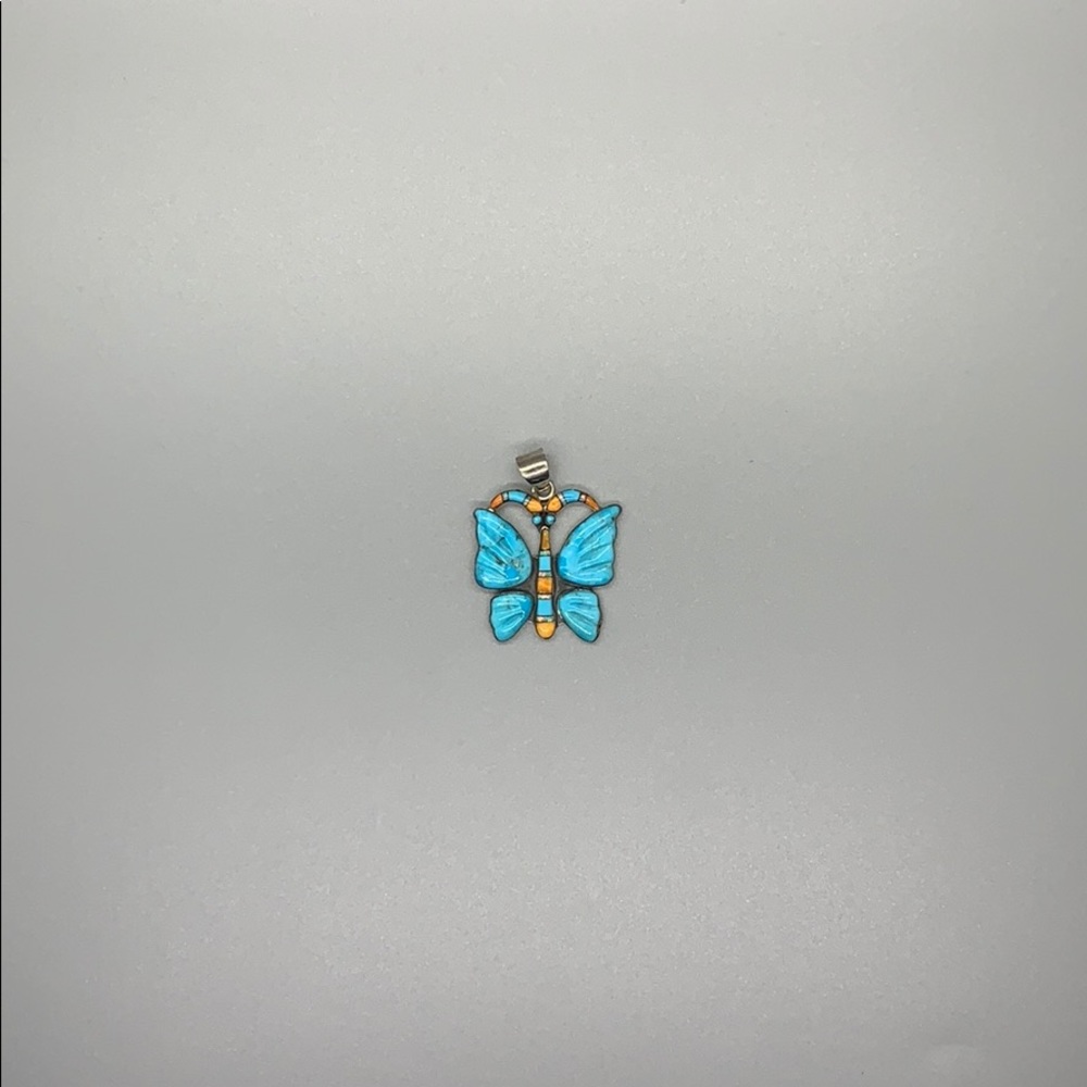 Turquoise Native American Sterling 925 Keychain